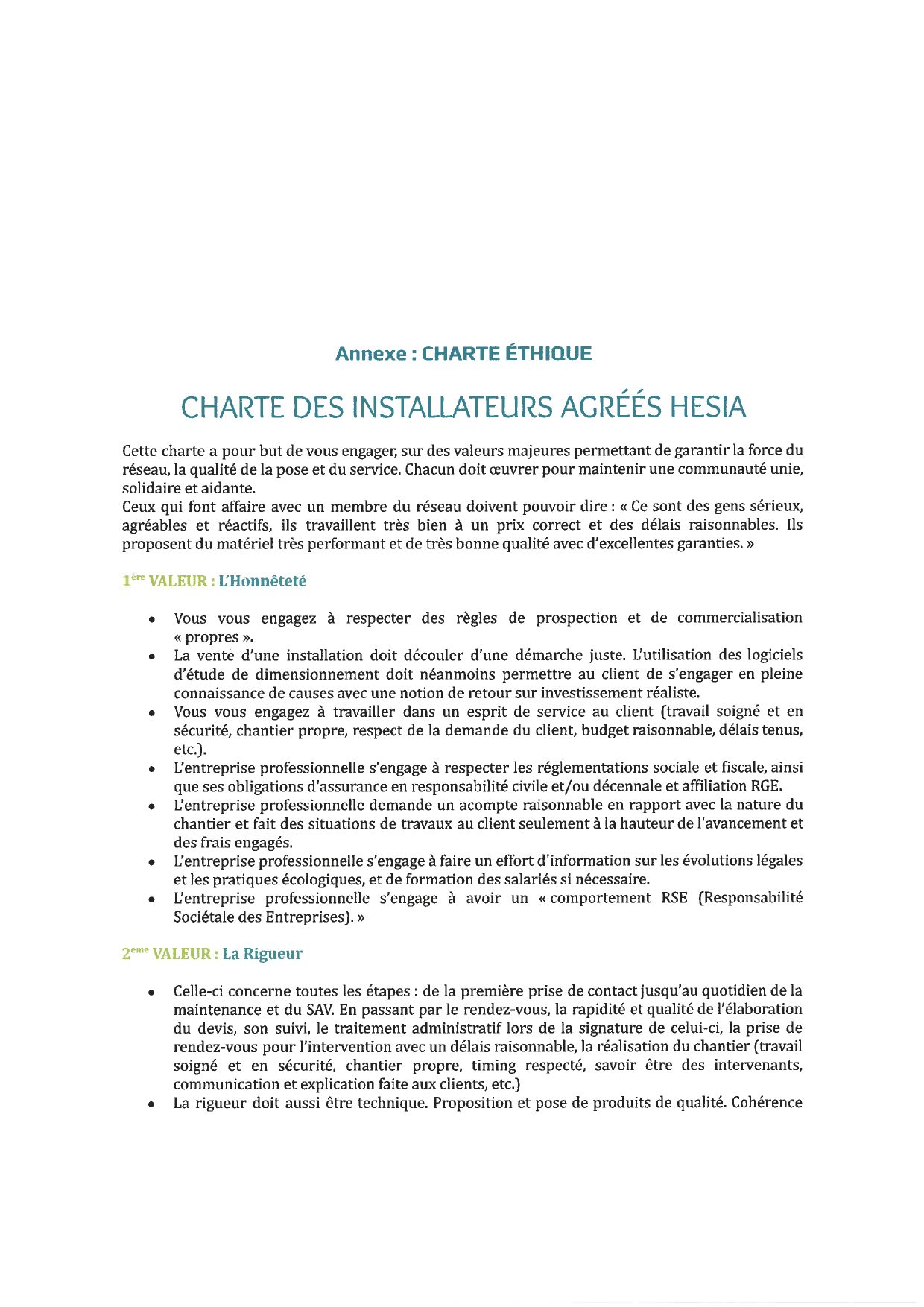 Charte éthique ARS Energies